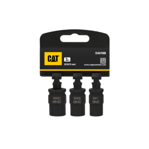 Комплект ударних торцевих головок CAT DA01008, 3 шт. (8, 10, 13 мм, привід 3/8″)