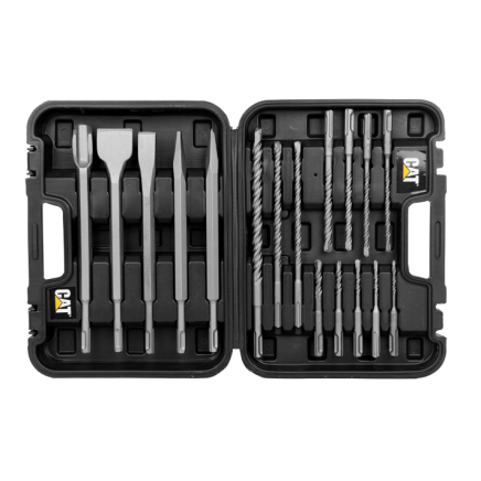 Набор сверл и зубил SDS Plus CAT DA03902, 17 предметов для бетона и камня