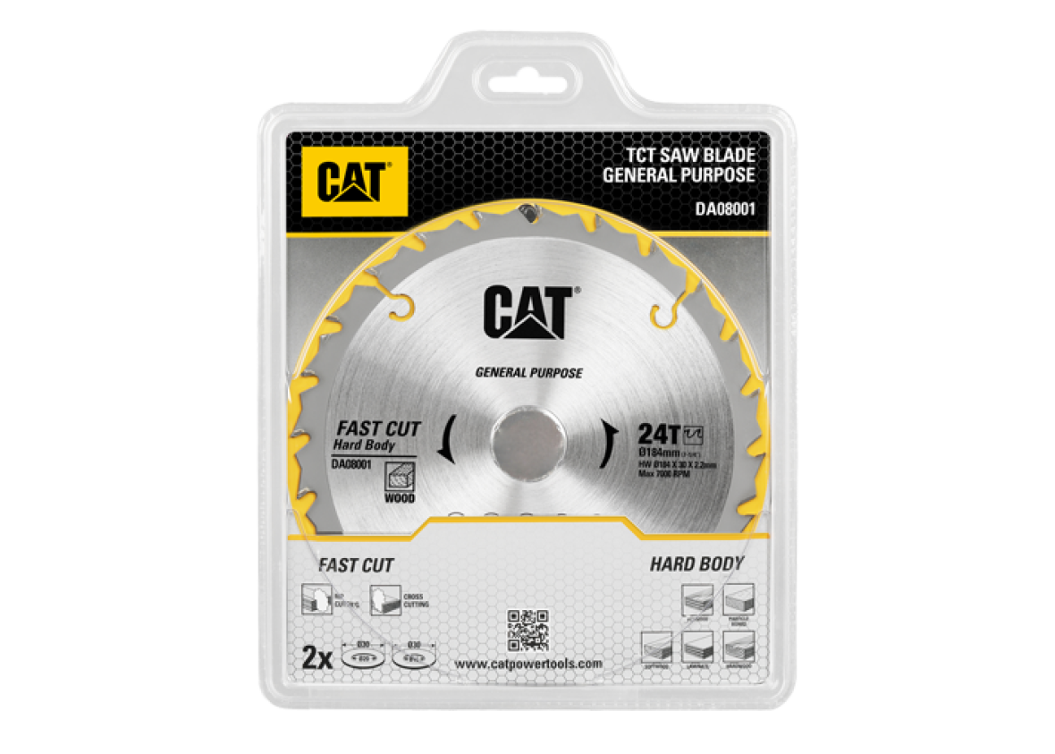Диск пильный CAT DA08001, 184×30 мм, 1.4 мм, 24T  