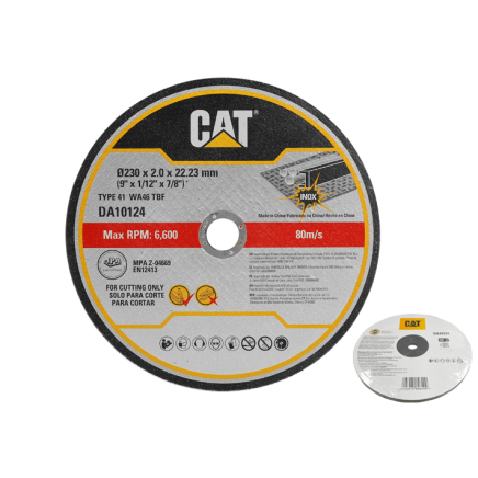 Набір відрізних кругів по металу CAT DA10124, 230×2.0×22.23 мм (5 шт.)