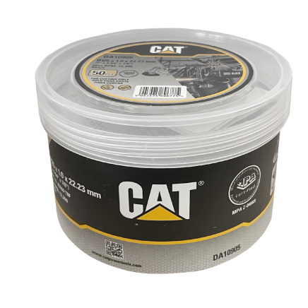 Набір відрізних кругів по металу CAT DA10905, T1, 125×1.0×22.23 мм (50 шт.)