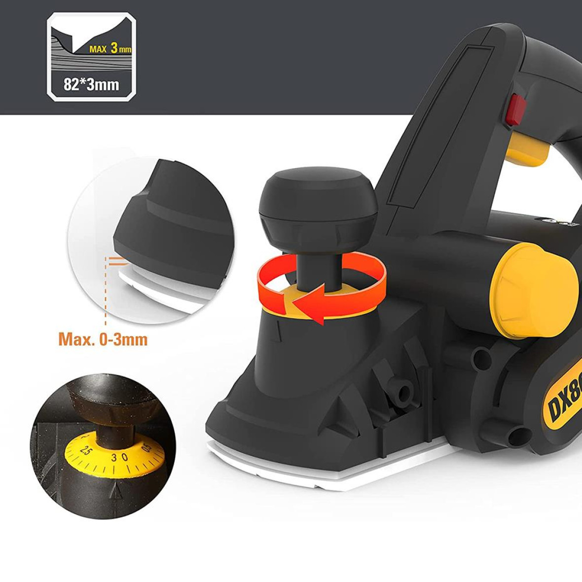 Регулювання глибини стругання 